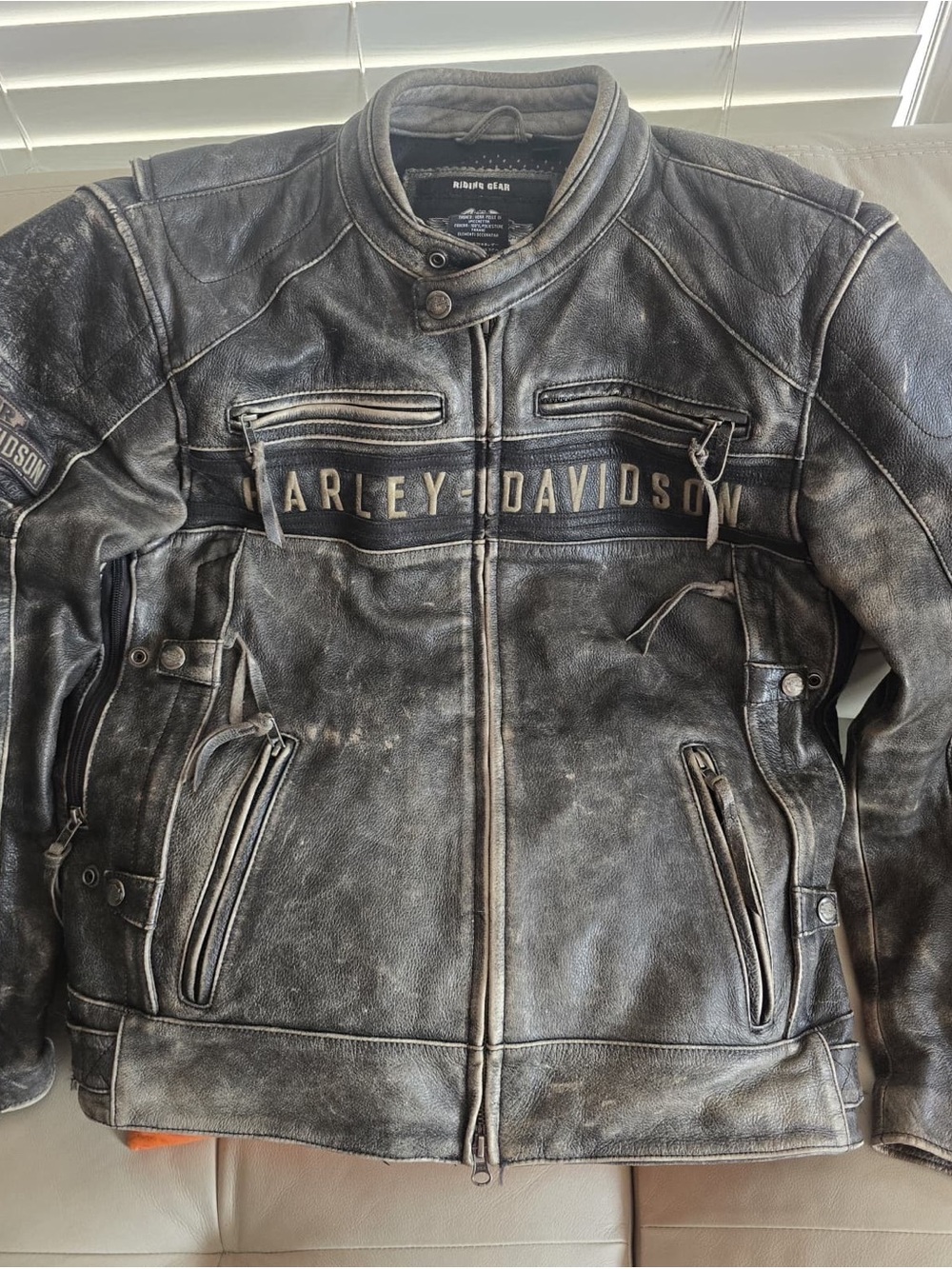 Harley Davidson Men’s Leather Jacket. Motorcycle Jacket. New!!! Size Large - Picture 7 of 15